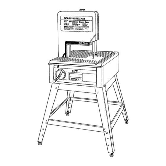 craftsman 10 inch band saw parts diagram