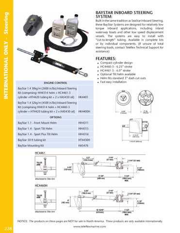 teleflex steering parts diagram