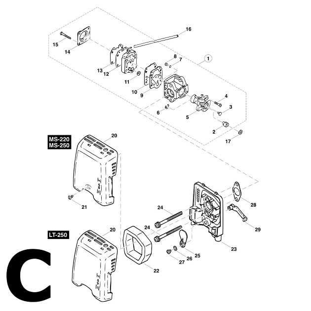 ms250 stihl parts diagram