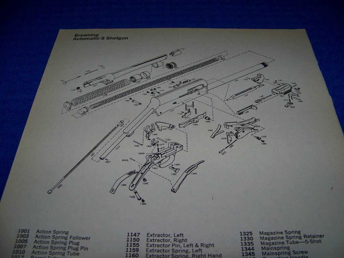 new browning a5 parts diagram