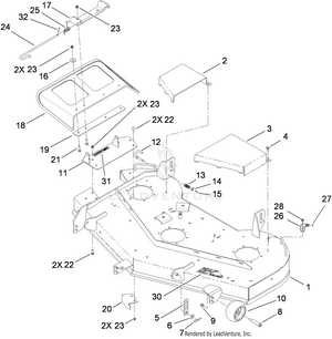 toro mower deck parts diagram