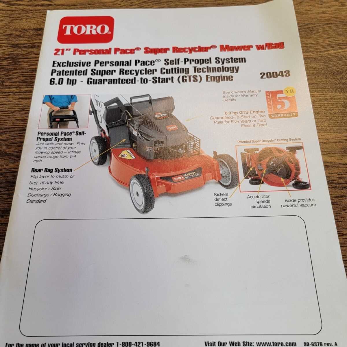 toro sr4 super recycler parts diagram