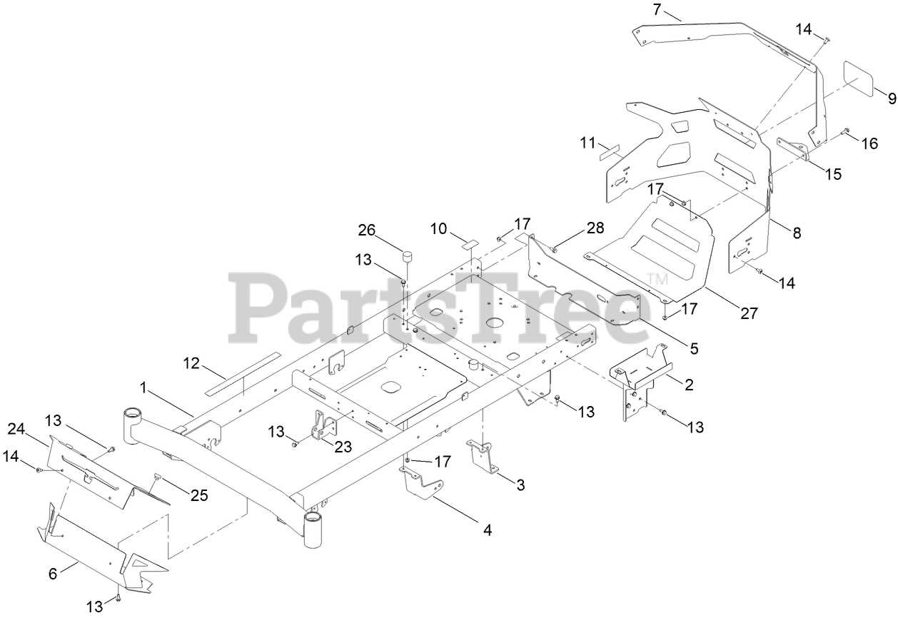 toro timecutter 50 inch deck parts diagram