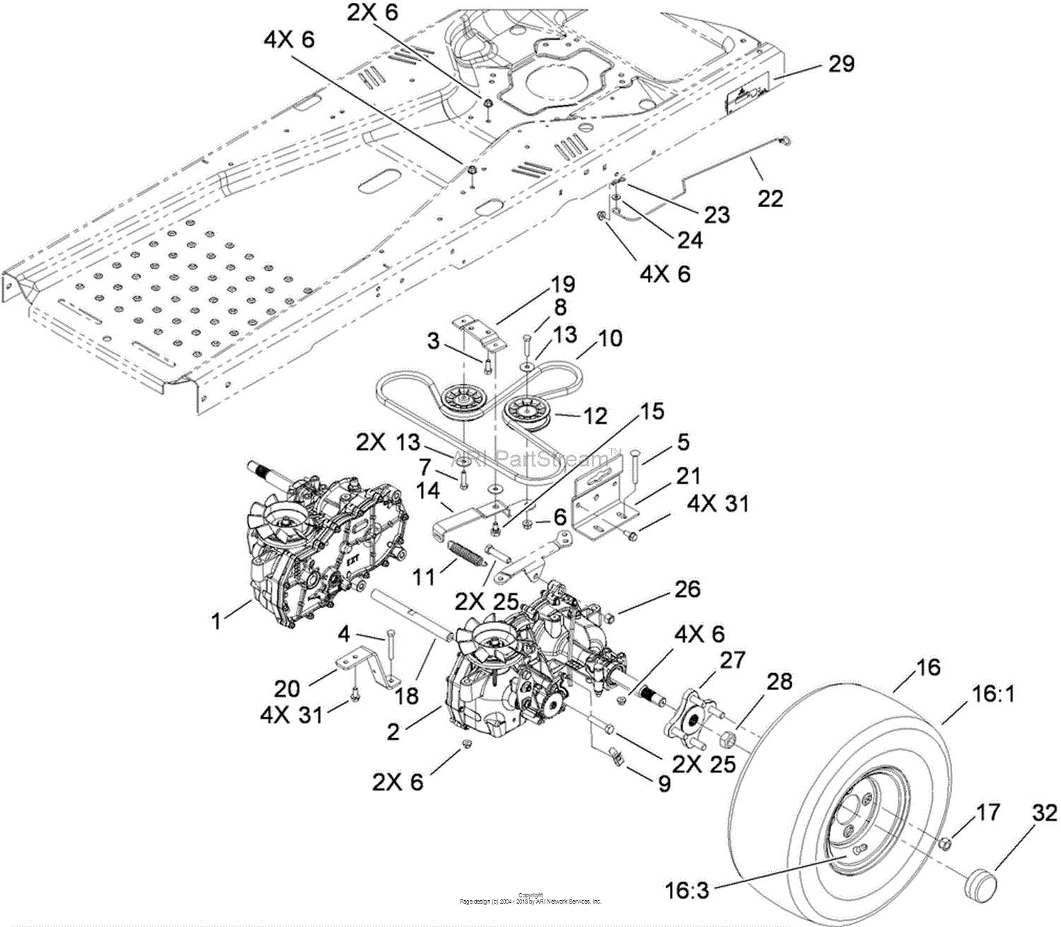 toro timecutter 50 inch deck parts diagram