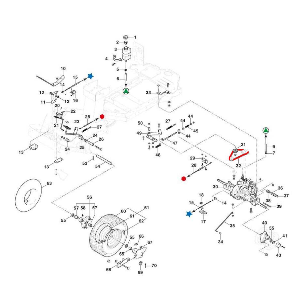 toro timecutter 50 parts diagram