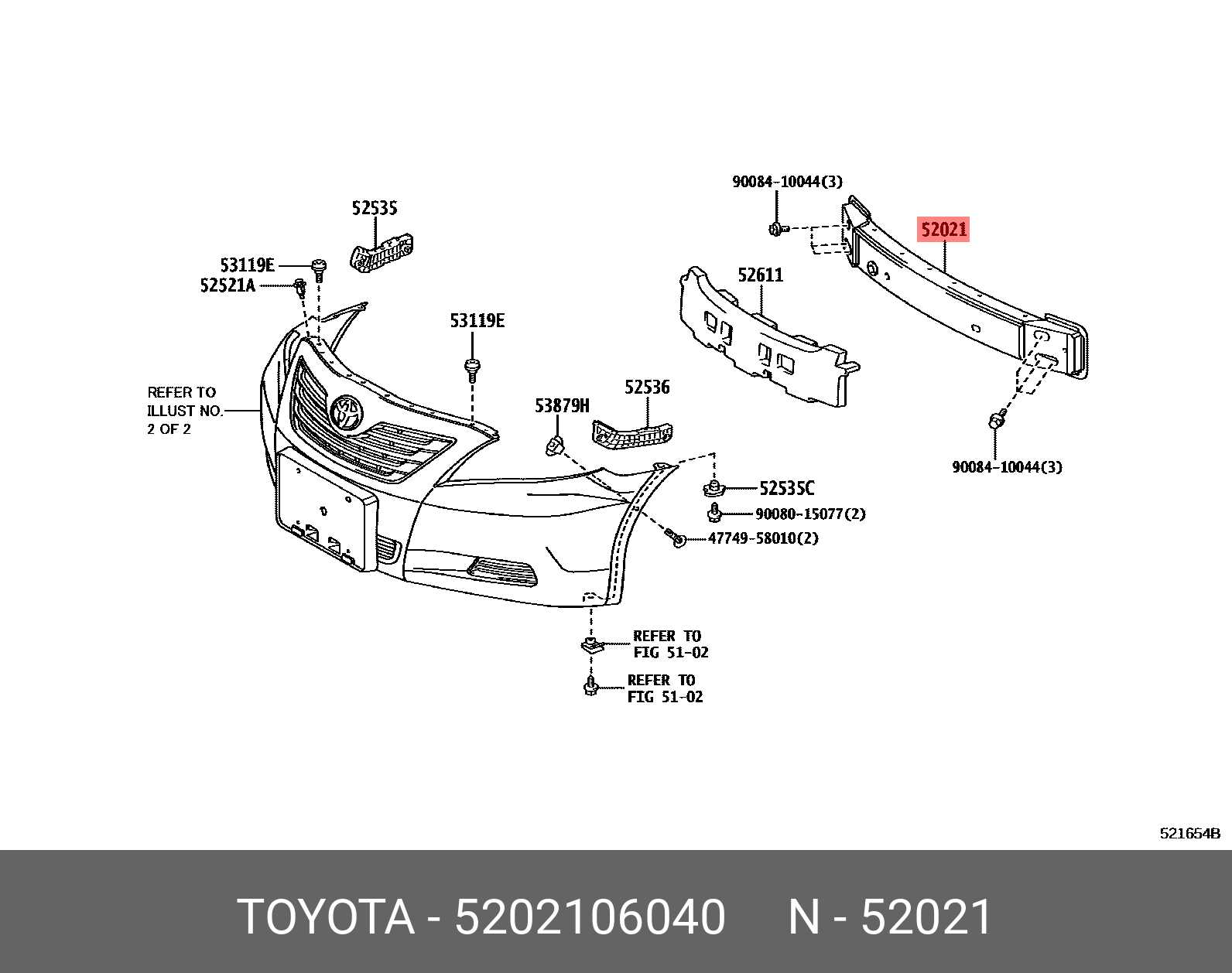 toyota camry front end parts diagram