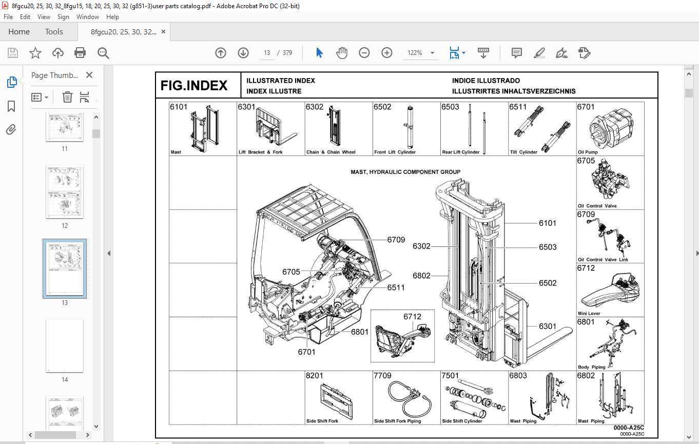 toyota forklift parts diagram