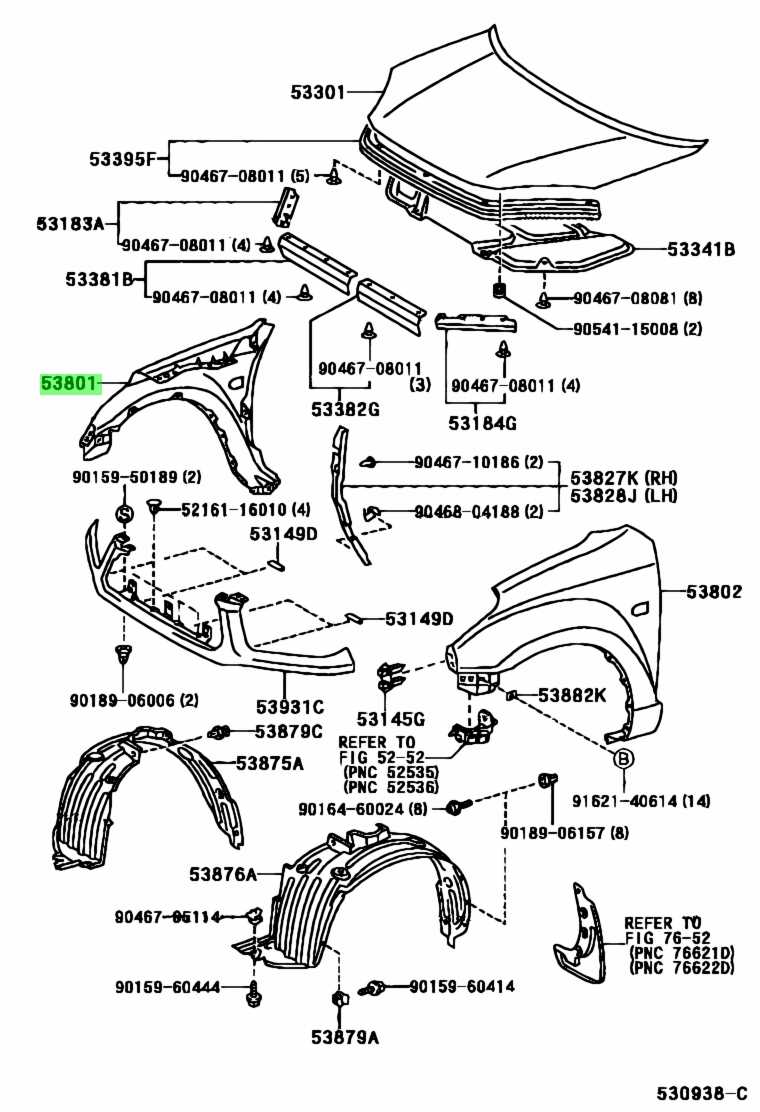 toyota rav4 body parts diagram