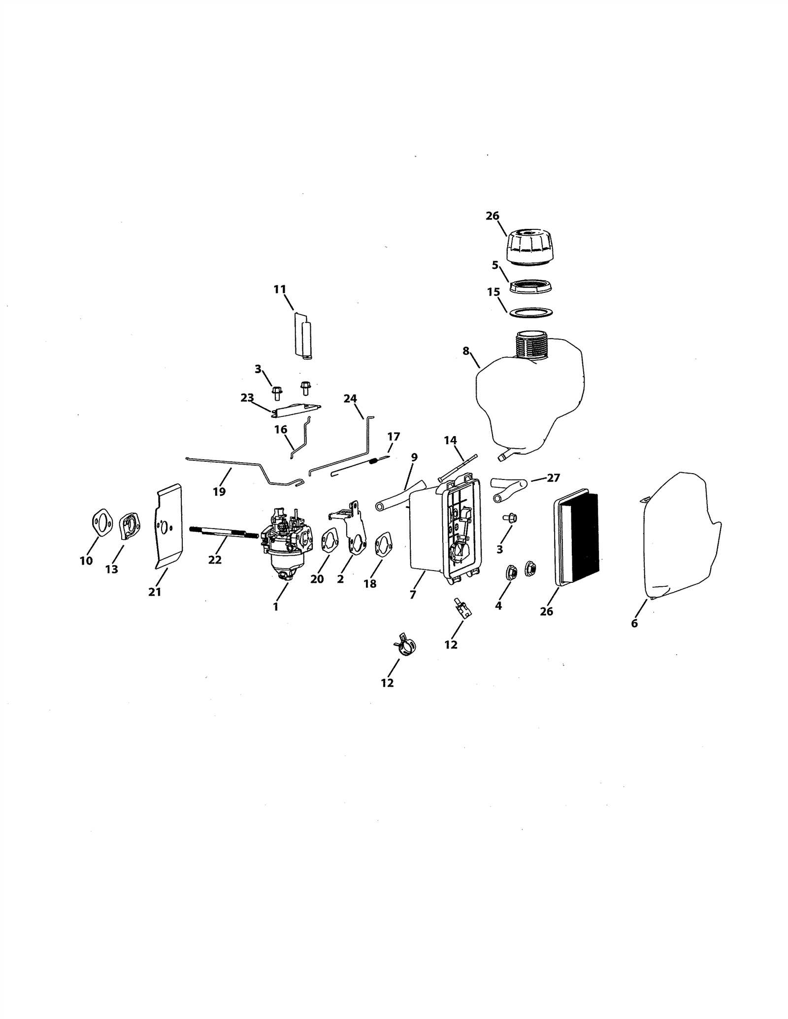 craftsman m215 parts diagram