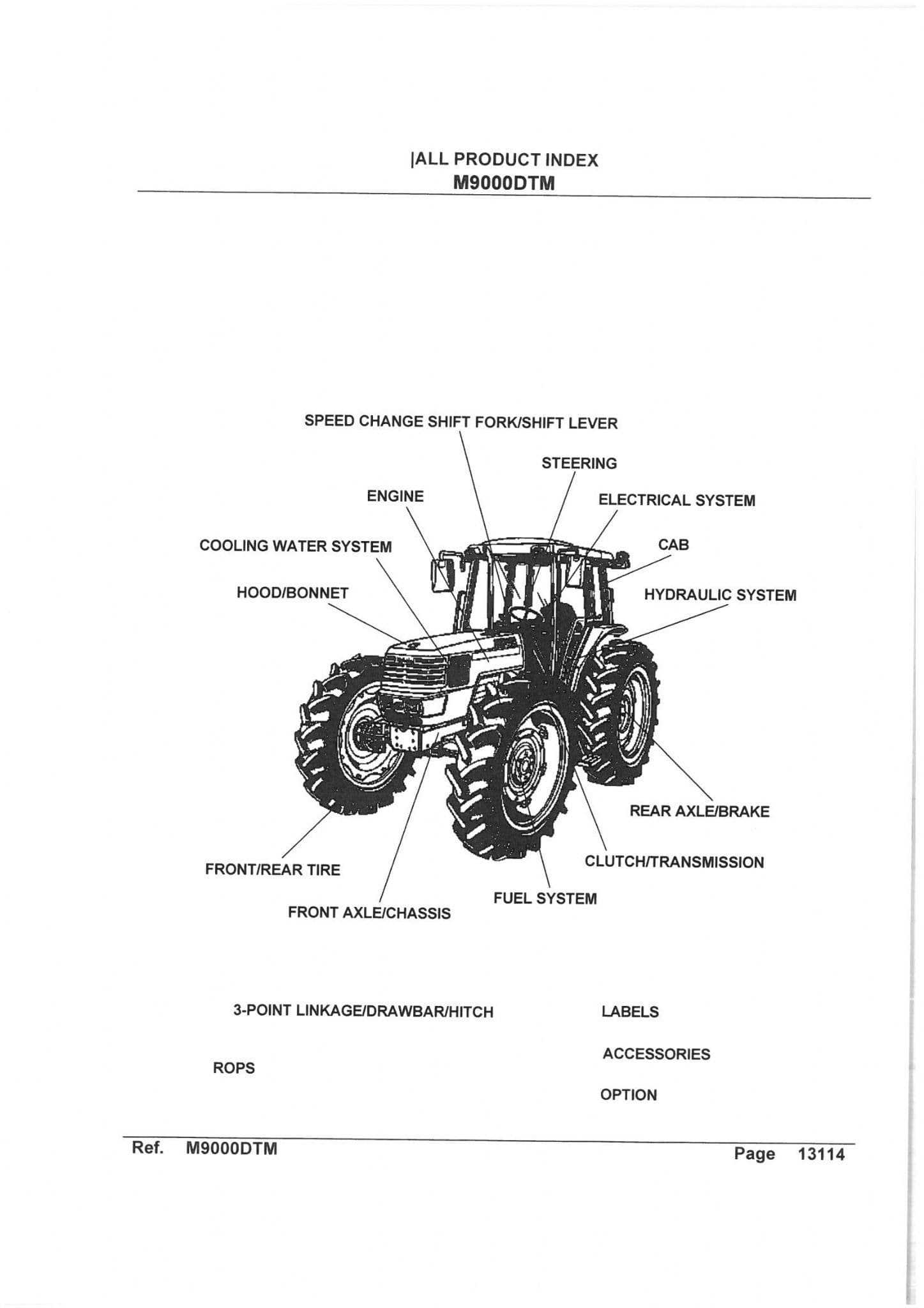 tractor diagram parts