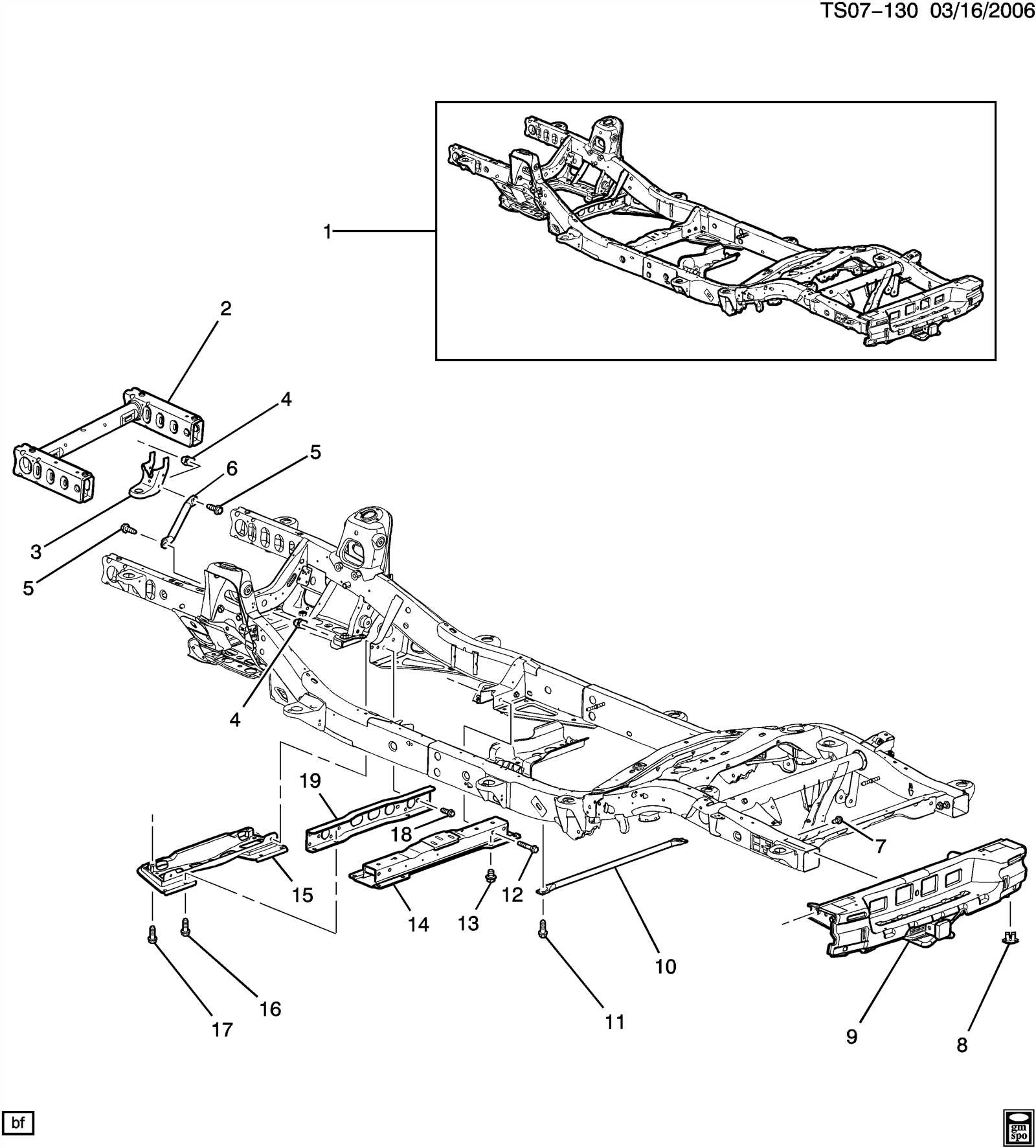 trailblazer tailgate parts diagram