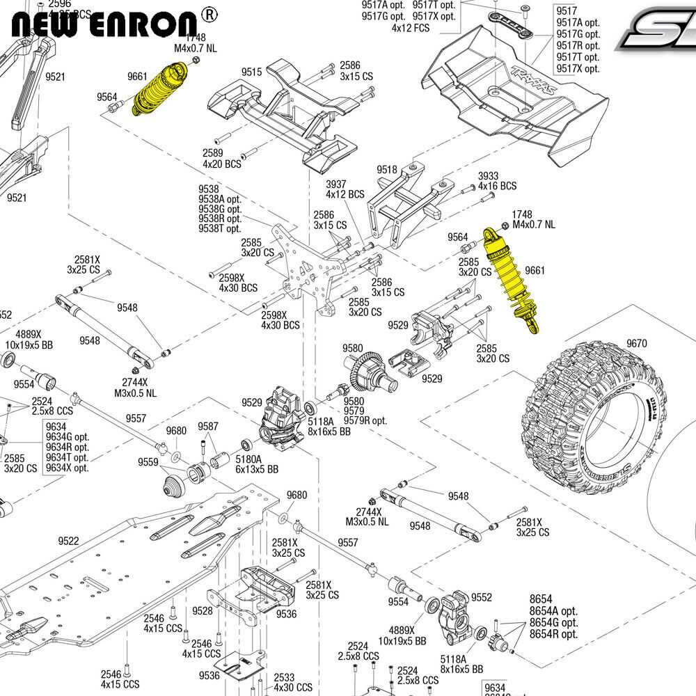 traxxas stampede 2wd parts diagram