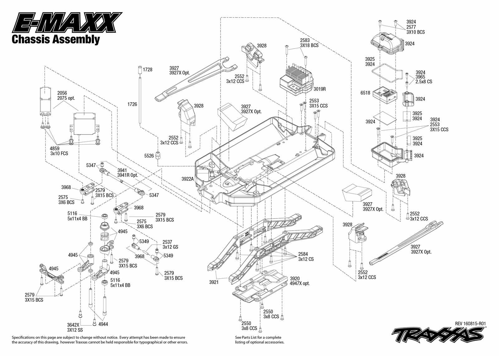 traxxas t maxx 3.3 parts diagram