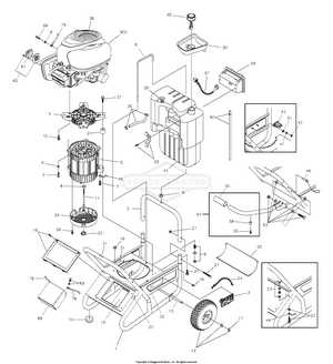 troy bilt pressure washer parts diagram