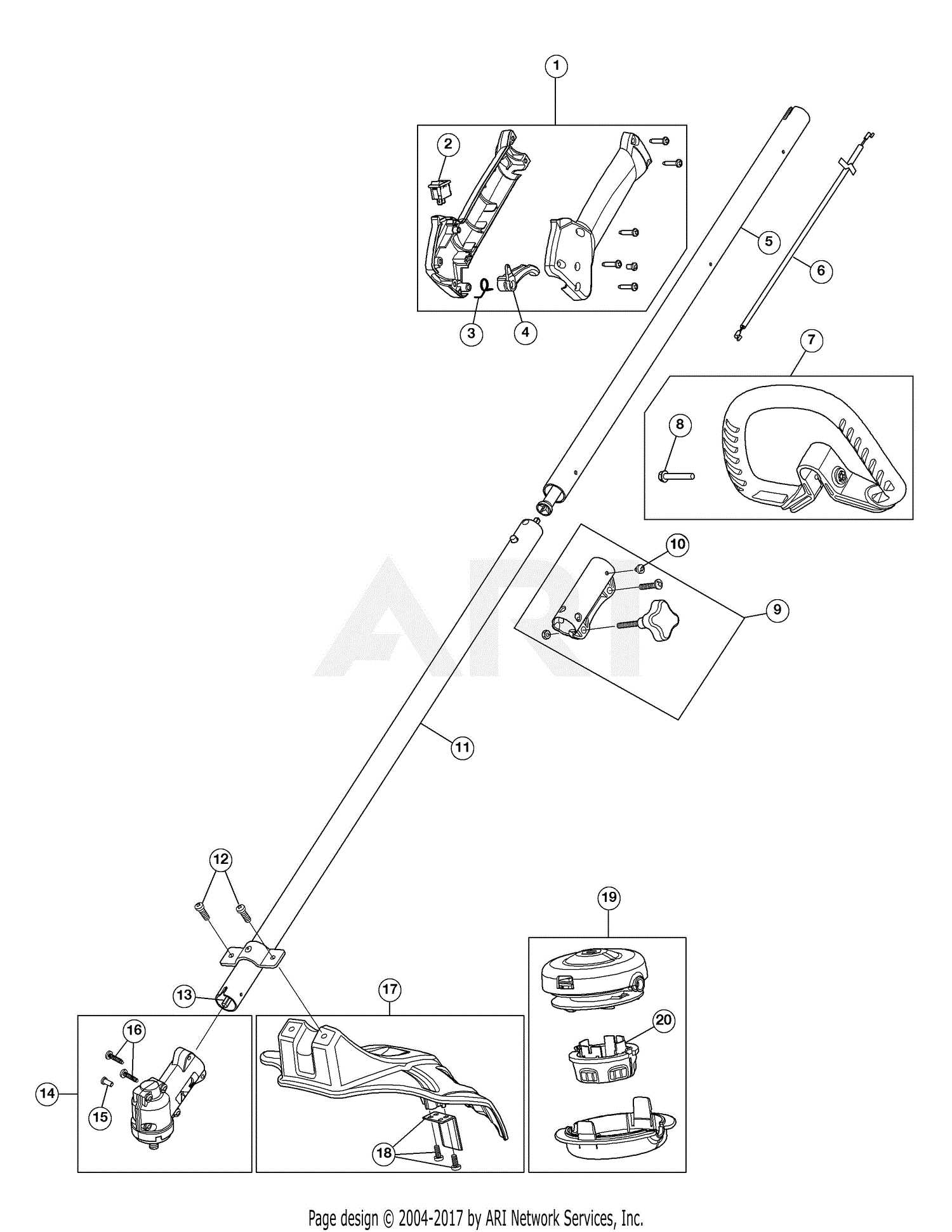 troy bilt tb685ec parts diagram