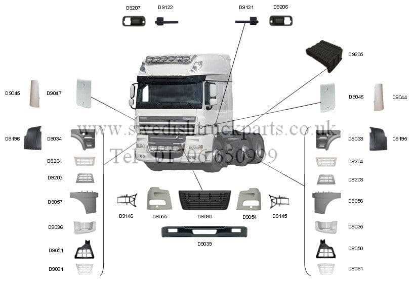 truck body parts diagram