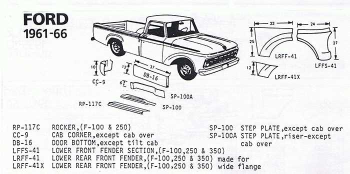 truck body parts diagram