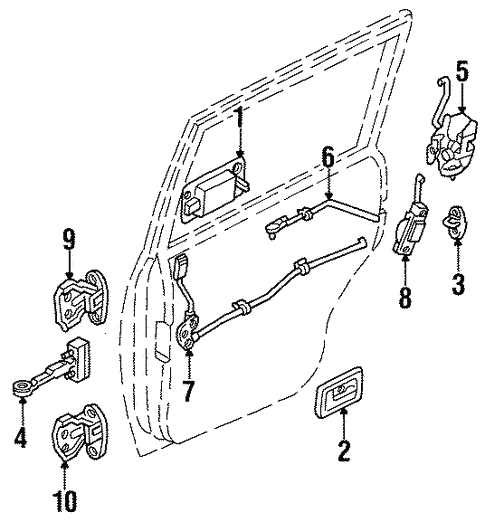 truck door parts diagram