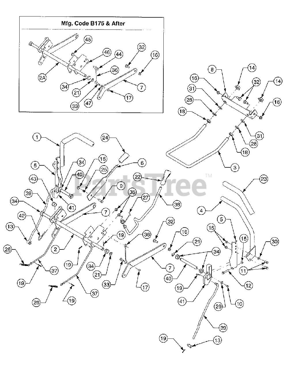 cub cadet 42 inch mower deck parts diagram