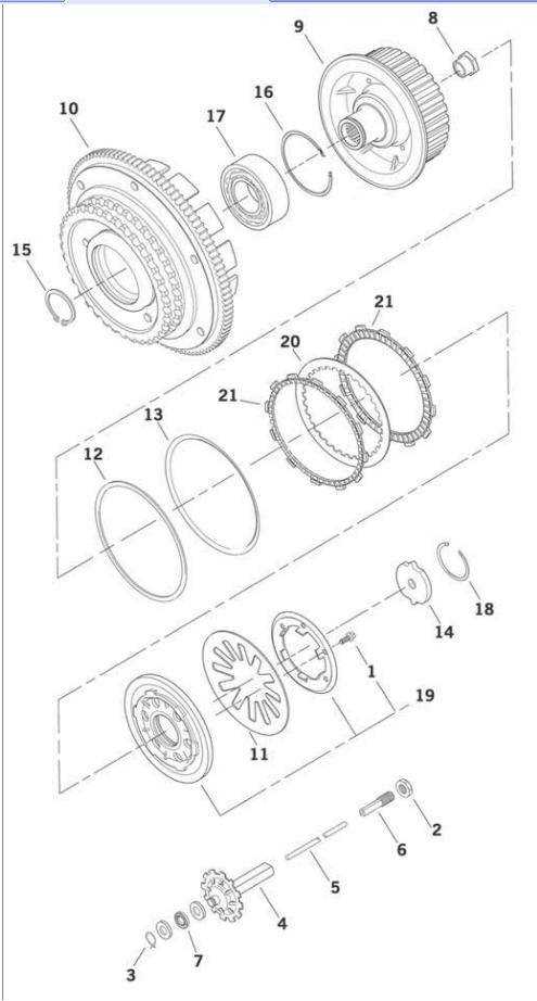 twin disc clutch parts diagram