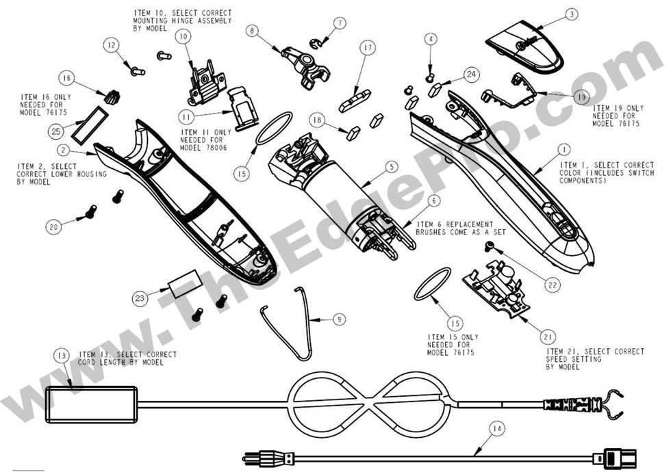 wahl trimmer parts diagram