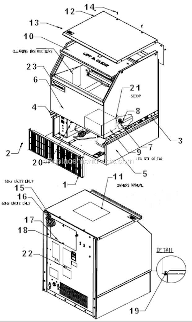 ice o matic parts diagram