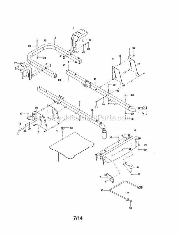 craftsman z6700 parts diagram