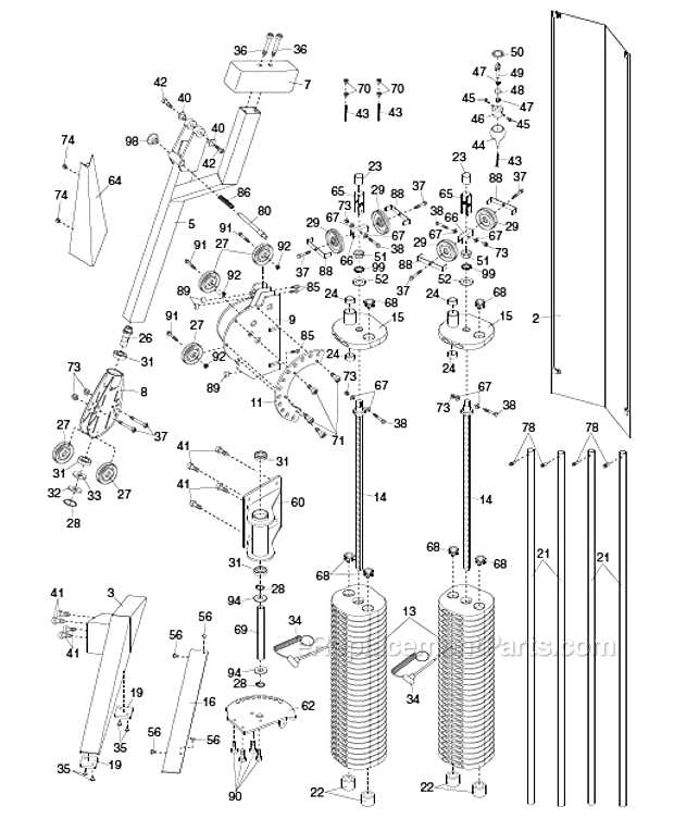 mec 9000 parts diagram