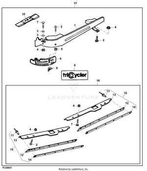 john deere 455 60 inch mower deck parts diagram