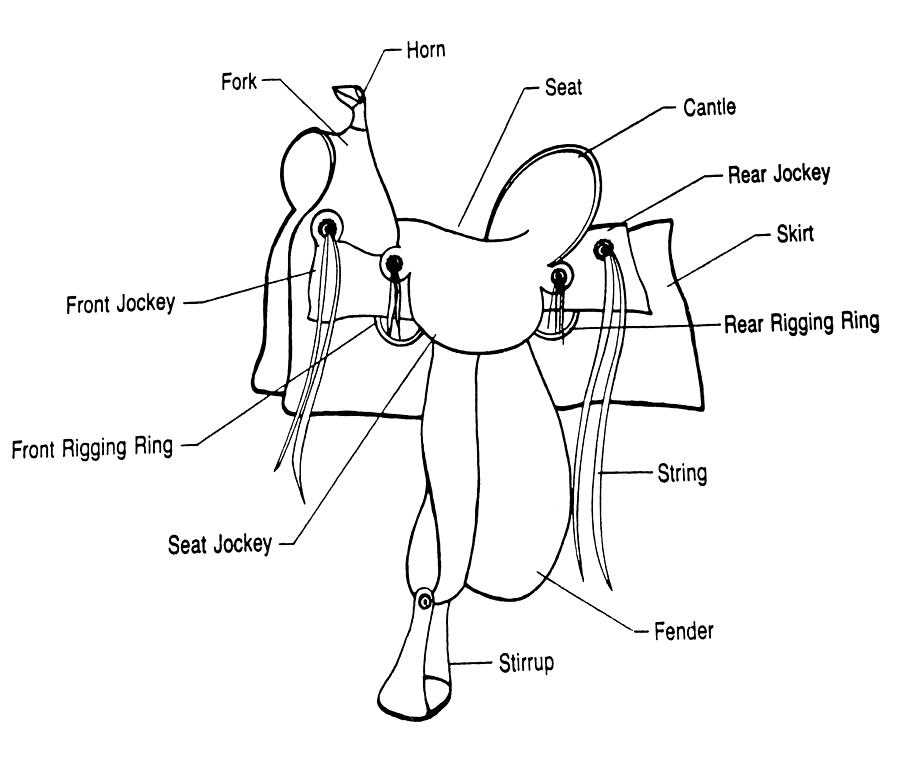 saddle parts diagram