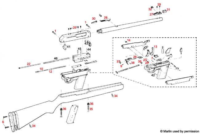 marlin model 39 parts diagram