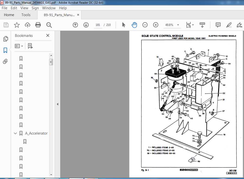 ezgo workhorse parts diagram