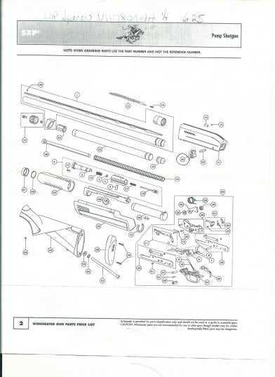 pump shotgun parts diagram