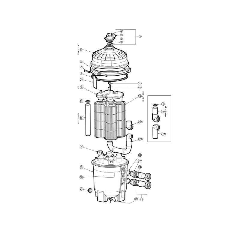 hayward pool filter parts diagram