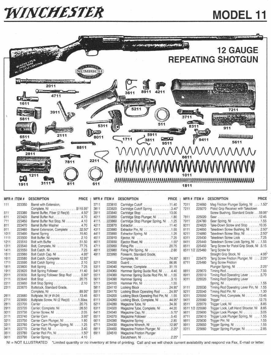 m1911 parts diagram