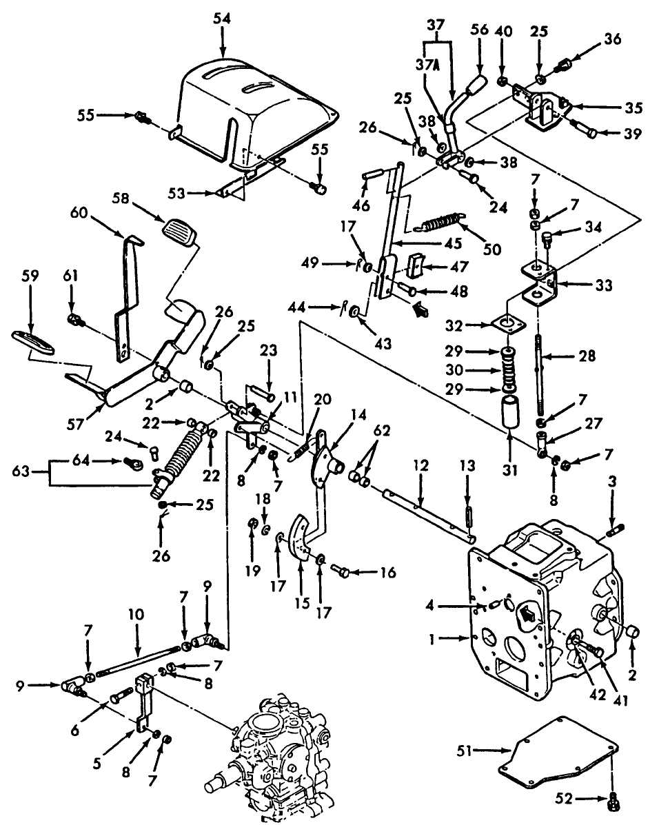 ford 1210 tractor parts diagram