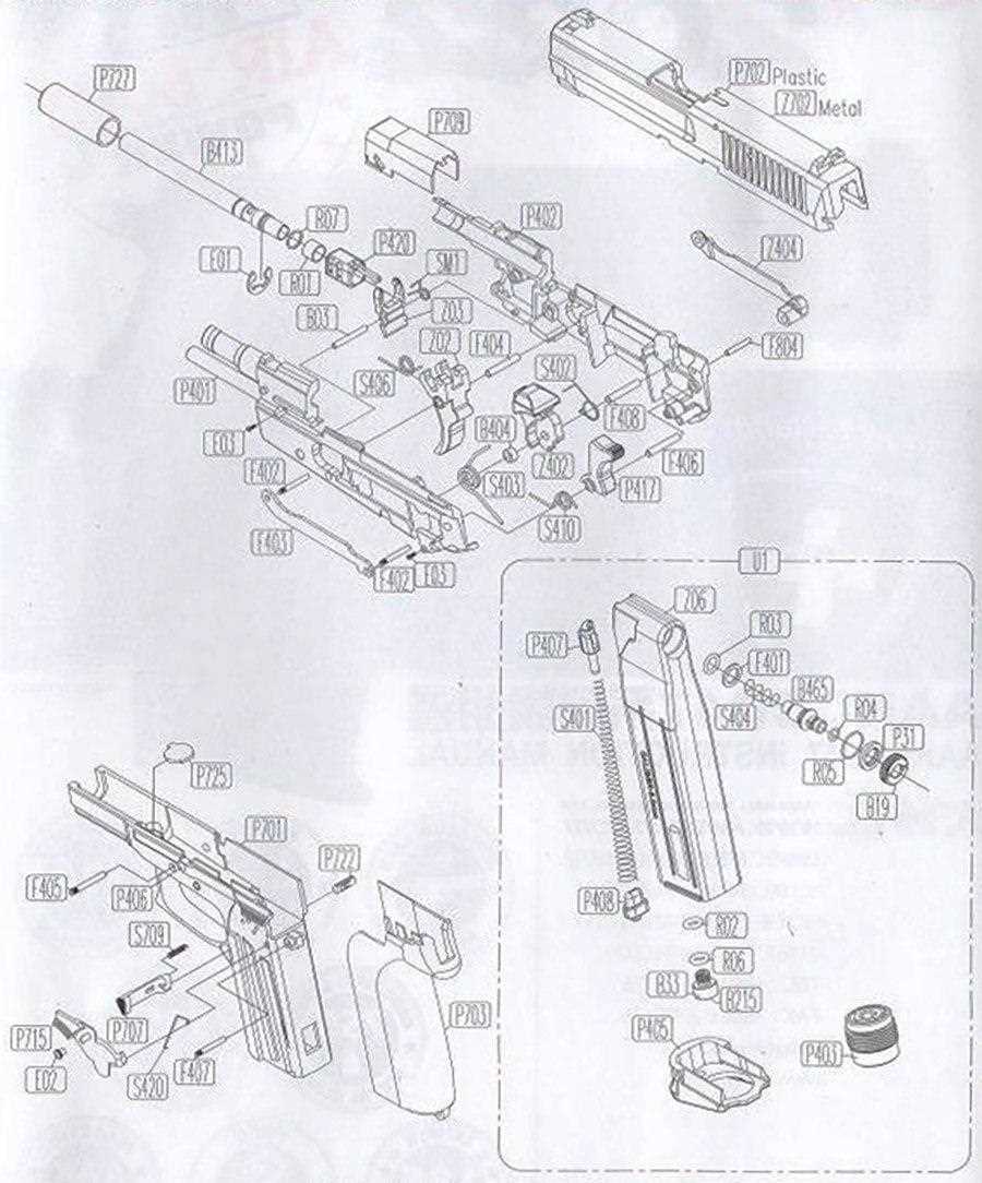 luger p08 parts diagram