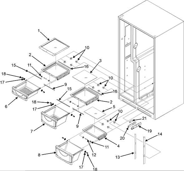 maytag refrigerator parts diagram