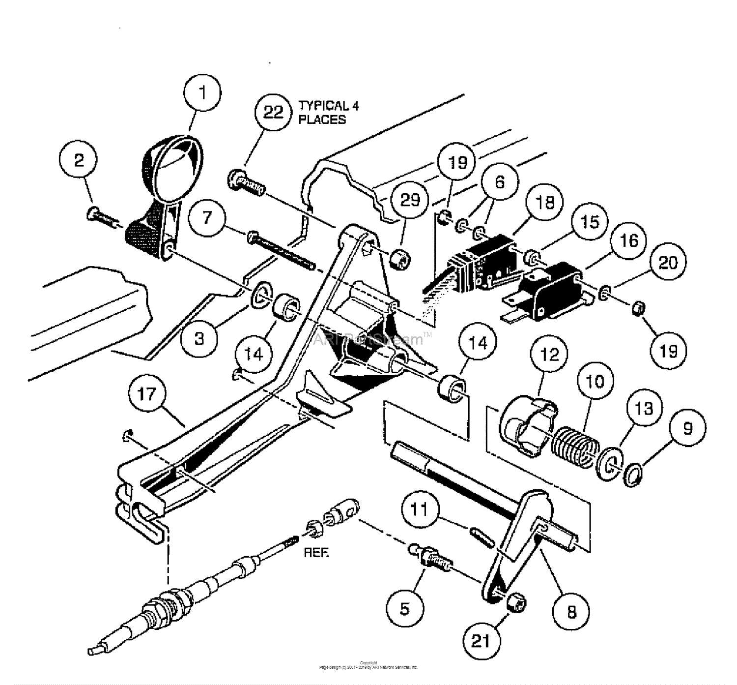 club car gas parts diagram