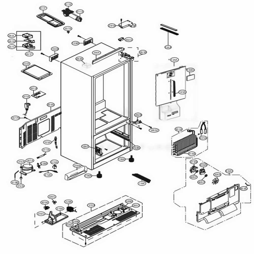 mini fridge parts diagram