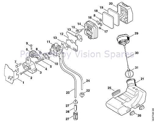 stihl fs75 parts diagram