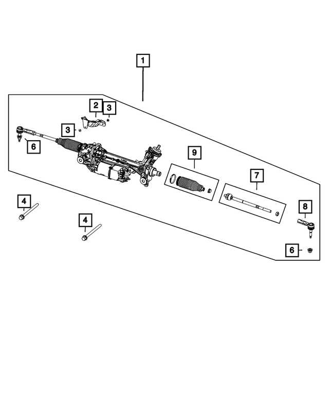 rack and pinion parts diagram