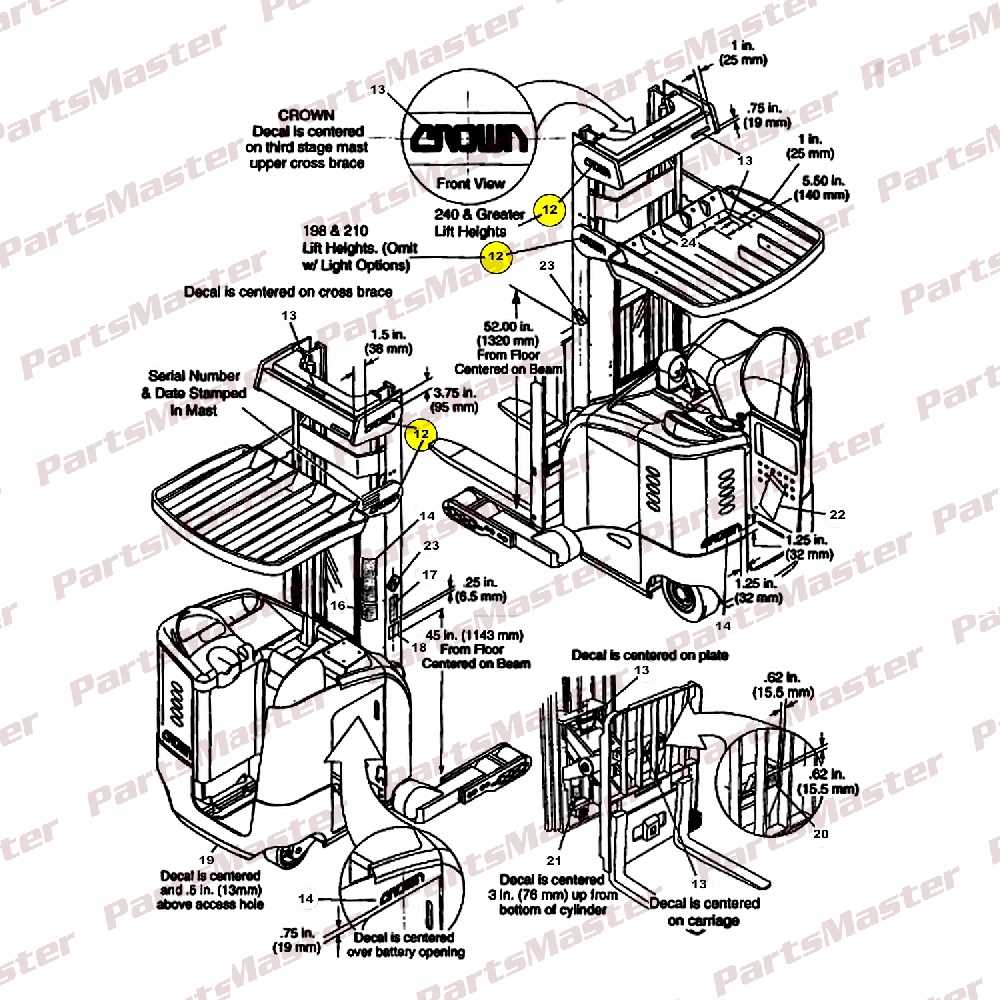 crown forklift parts diagram