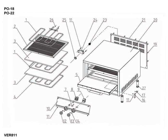 kitchenaid oven parts diagram