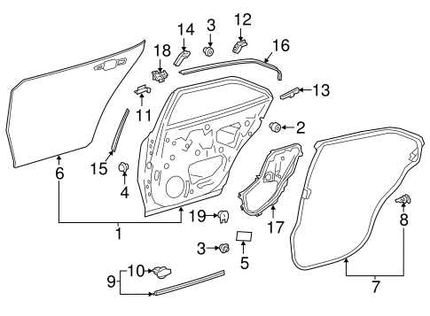 exterior toyota camry body parts diagram