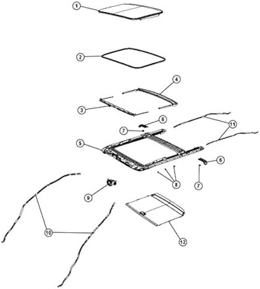 sunroof parts diagram