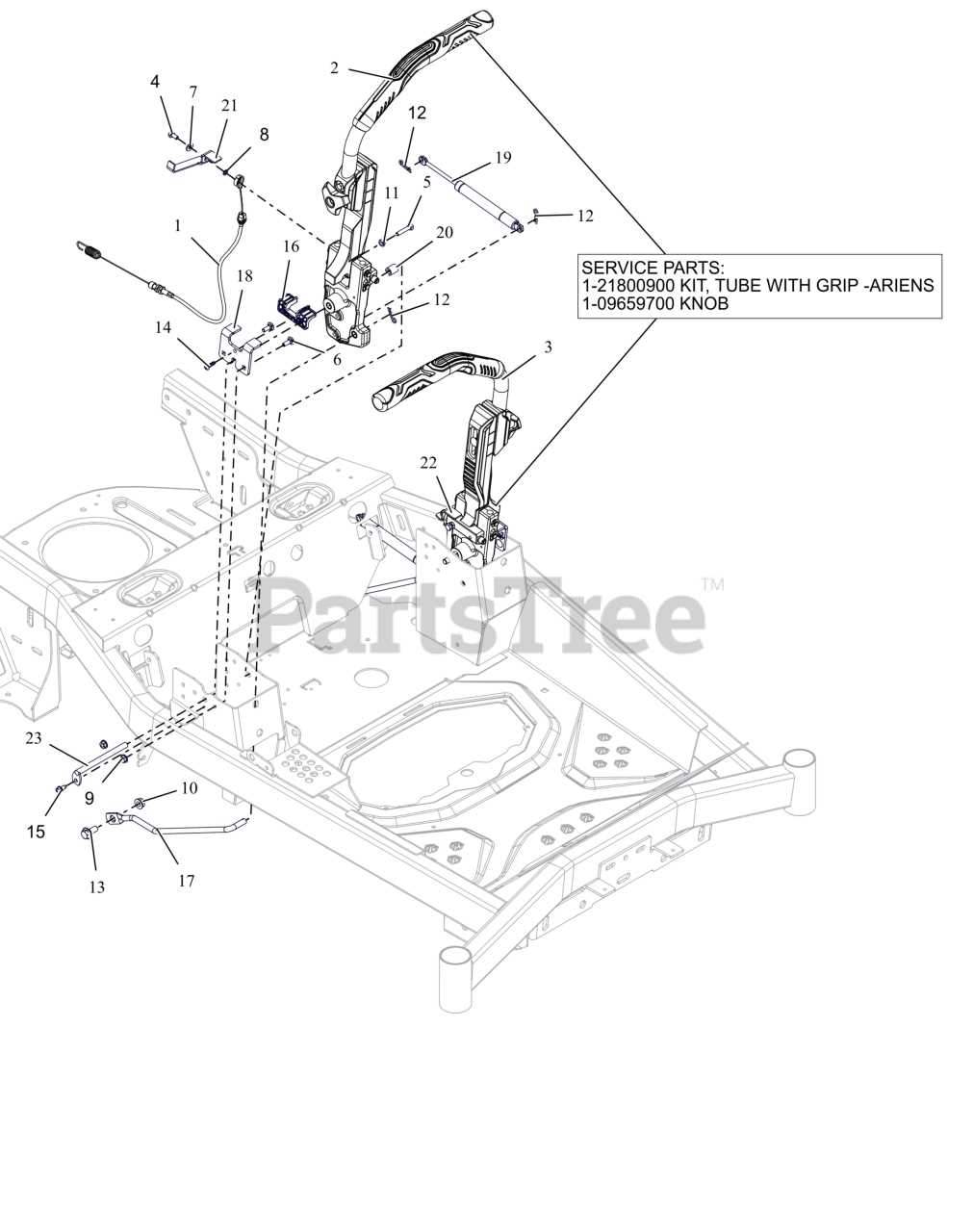 ariens mower parts diagram