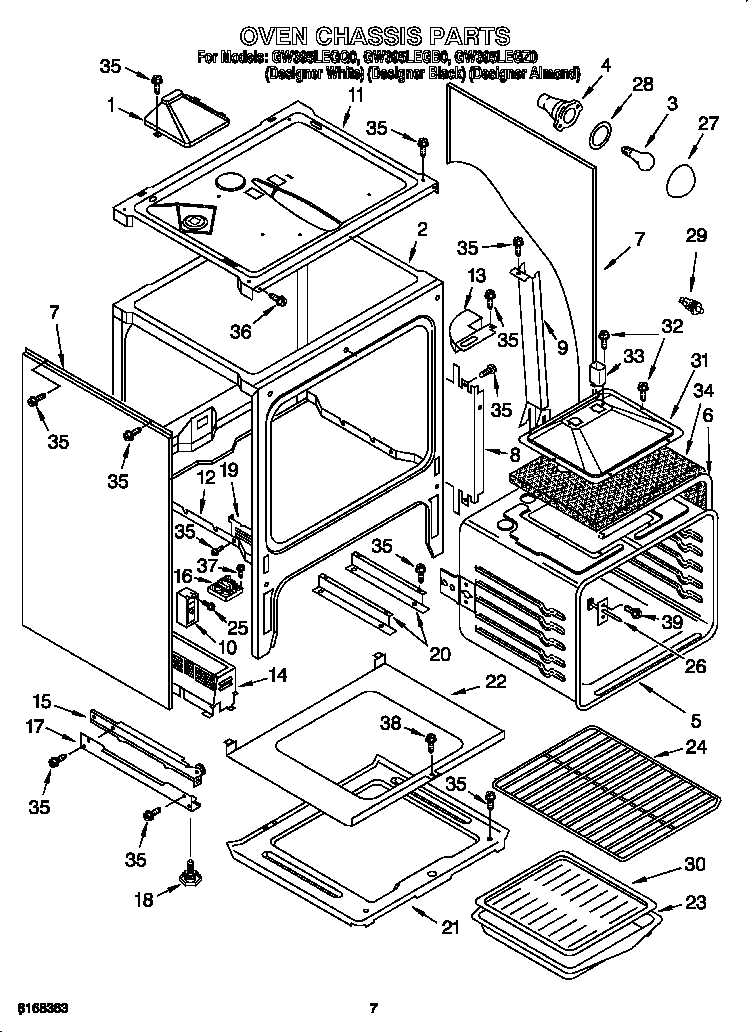 whirlpool gas stove parts diagram