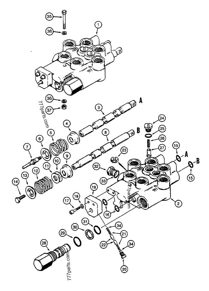 case 1845c parts diagram