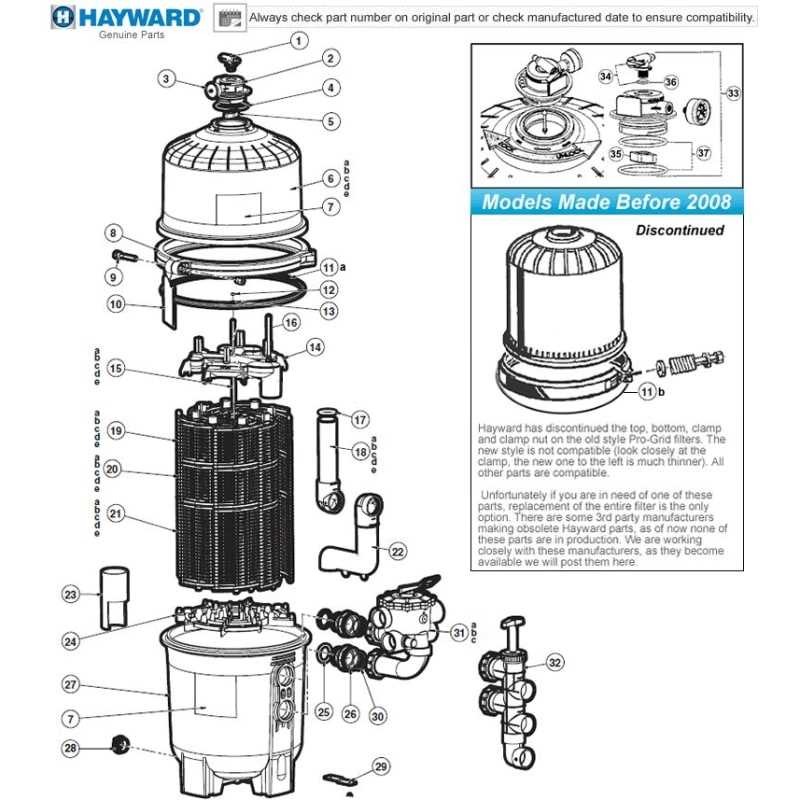 hayward de 3600 parts diagram